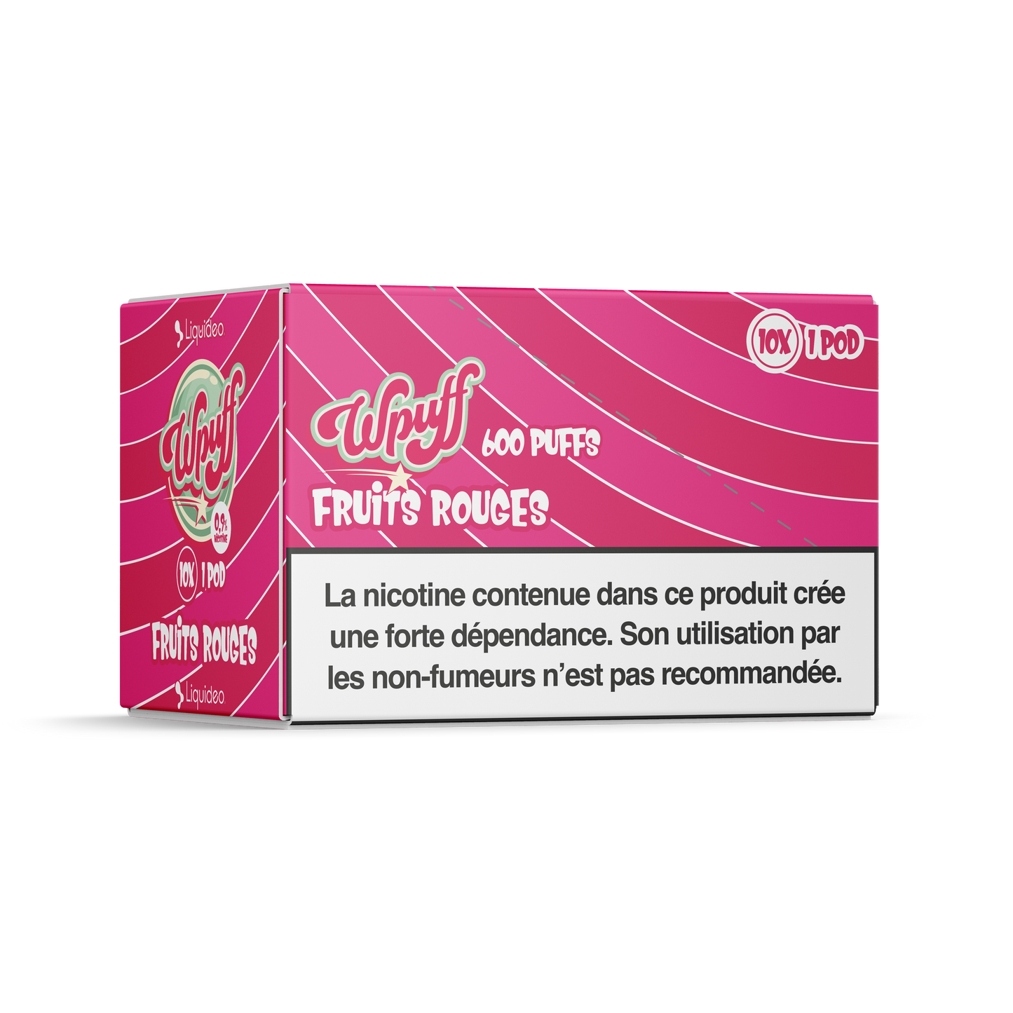 CARTOUCHE POD X2 - WPUFF - FRUITS ROUGE