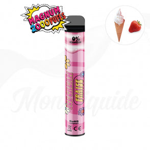 WPUFF ICE CREAM FRAISE 0% 2000 BOUFFEES